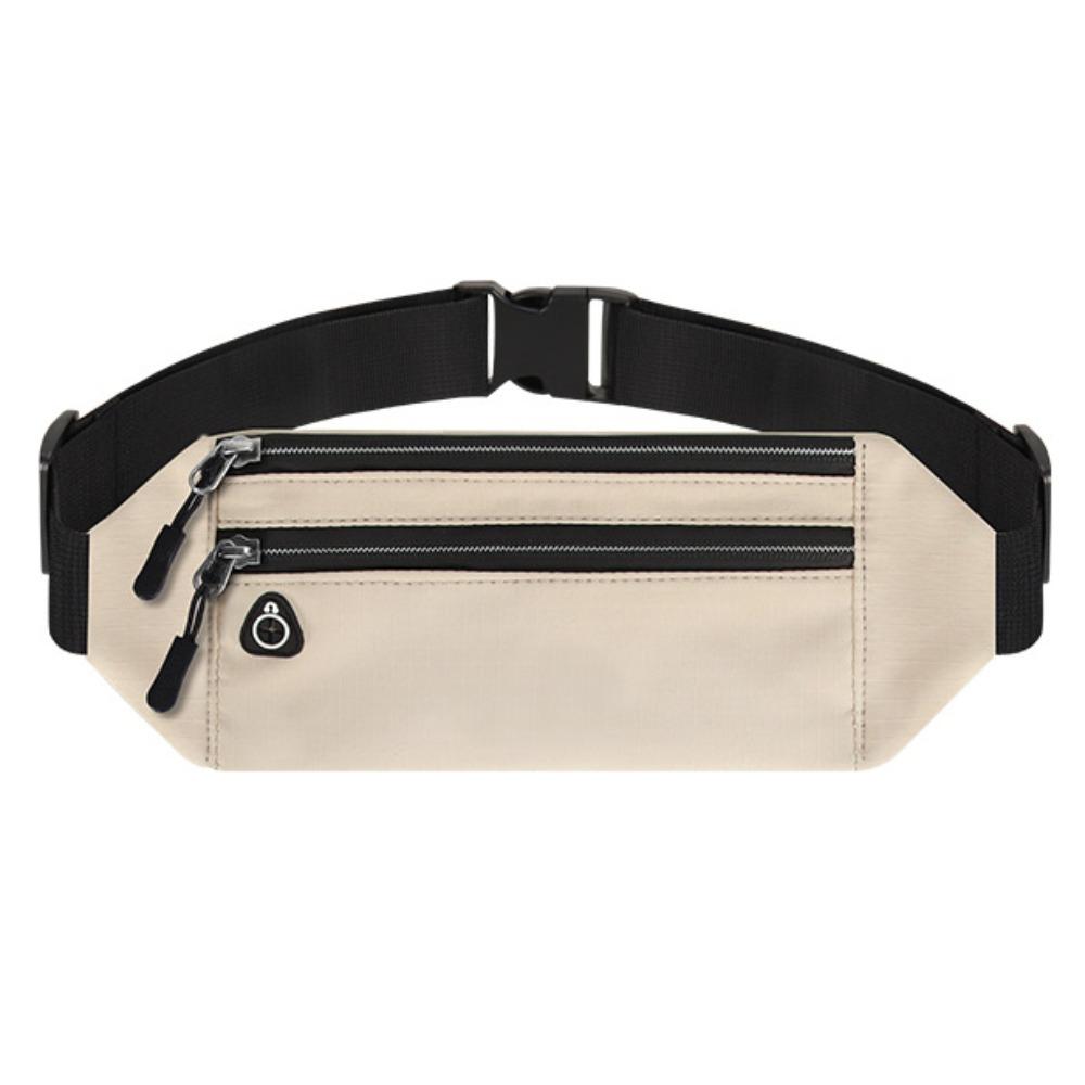 

Multi-function Marathon Running Bag Ultra-thin Sports Phone Bag Running Waist Bags Outdoor Riding бежевий
