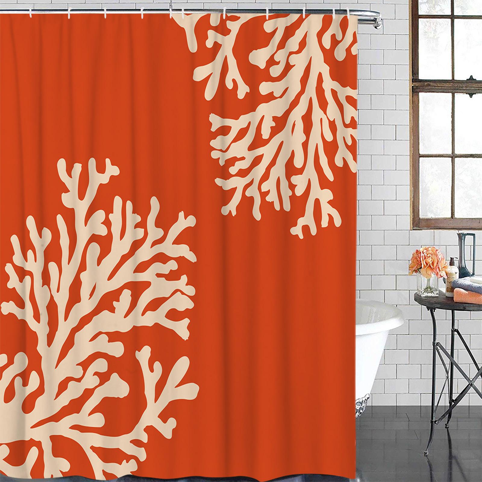 

Помаранчевий трикутник геометрія помаранчевий водонепроникний декор ванної кімнати штора для душу з гачком штори для ванни аксесуари для ванної кімнати 90Wx180H CM