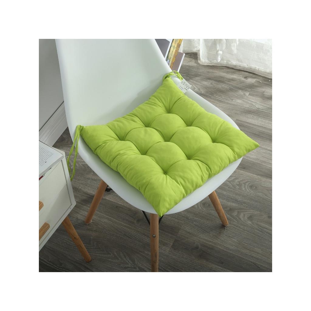 Solid colored frosted thick dining chair cushion, office, bedroom, living room cushion