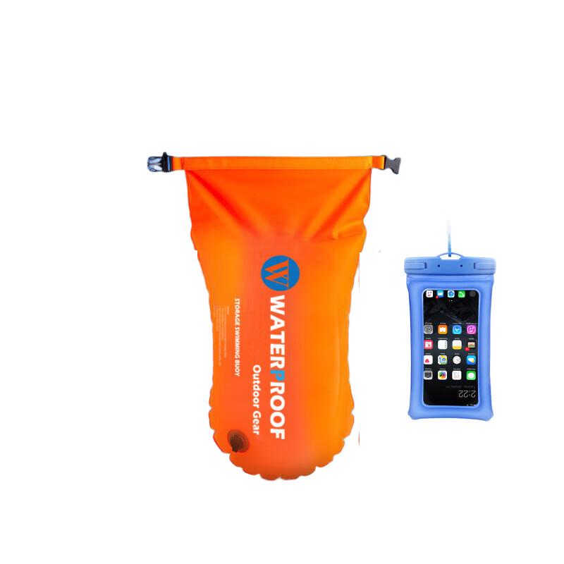 OLOMM Adult Swimming Buoy with Phone Waterproof Bag One Size