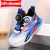 Childrens Sports Shoes New Comfortable Breathable Mesh Fashion Versatile Training Shoes Boys Non Slip Fitness Basketball Shoes