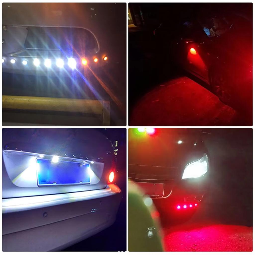 2PCS Motorcycle LED Eagle Eye Light Turn Signal Indicator Super Bright Led Motorbike Auto Rear Tail Brake Lamp Fog Driving Light