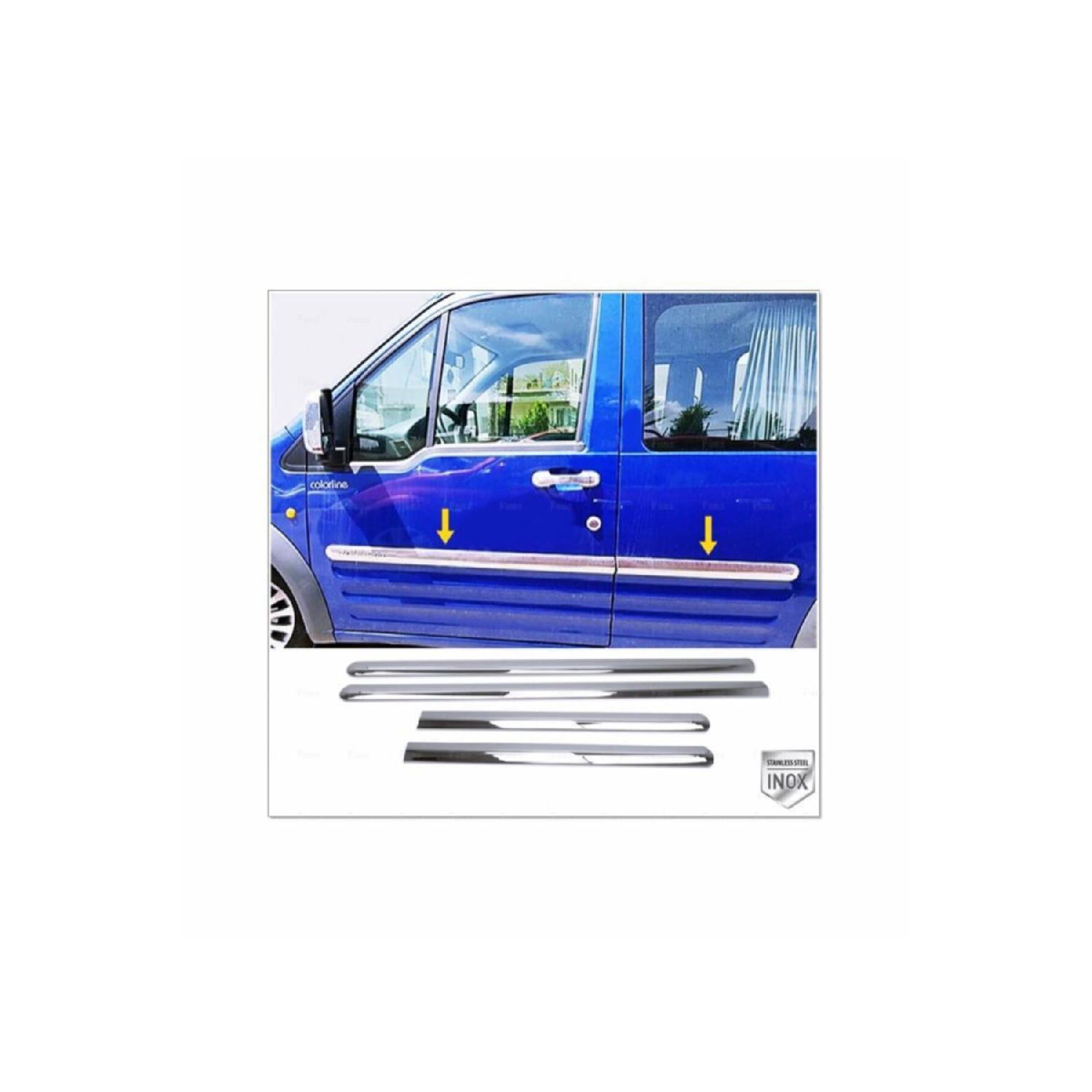 

Для Ford Connect хромированная накладка боковой двери 4 двери 2002-2014 P. Сталь
