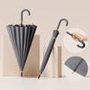 Luxury Umbrella Windproof Strong 24 Ribs, Long Handle Rain Umbrella Woman, Semi-Automatic Golf Large Umbrellas Waterproof