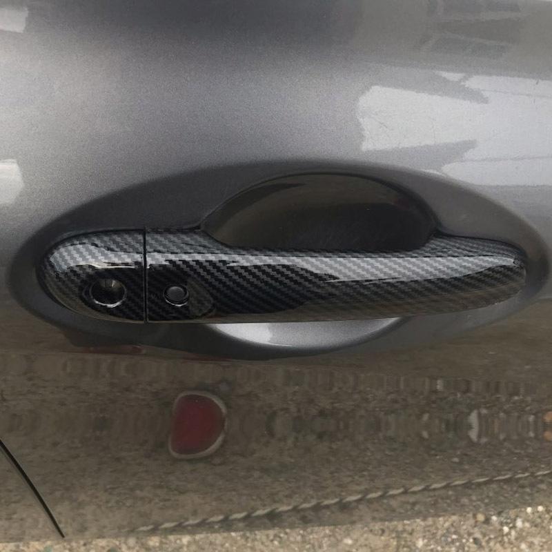 For Nissan Note Versa E12 2017 2018   8PCS Car Door Handle Bowl Protector Cover Trim Molding ABS Car Styling Accessories