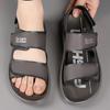 Fashion Summer Breathable Men Flat Bottomed Soft Quality Fashionable Leisure Sandals Men's Ventilation Non-slip Seaside Outdoor Sandals
