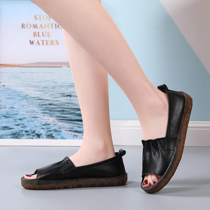 

Женские римские простые черные сандалии, летние базовые вещи для девушек с открытым носком, повседневные белые сандалии для прогулок 41 чёрный