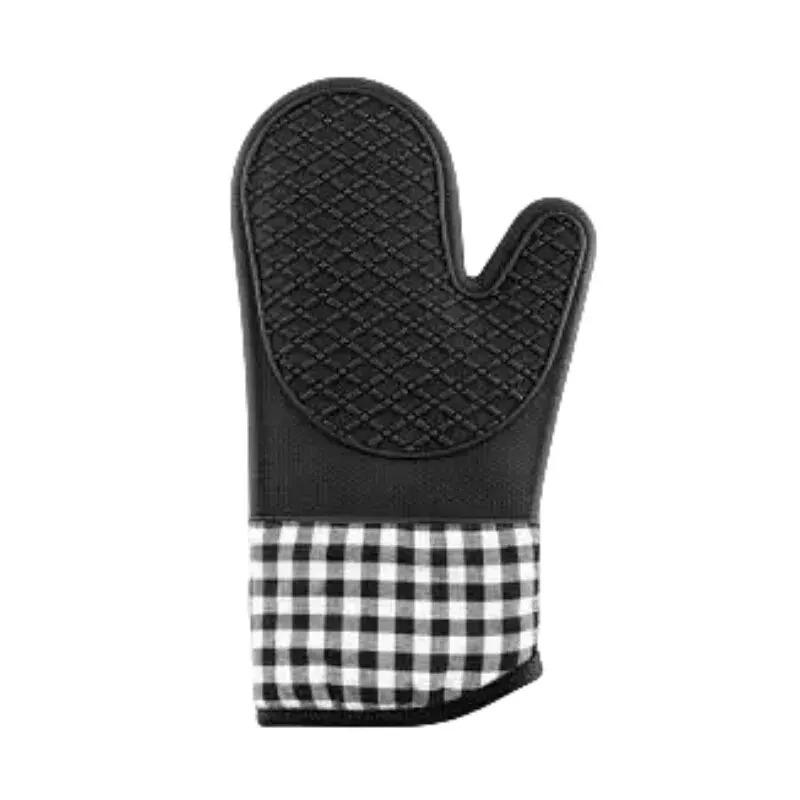 Silicone Insulated Glove Anti-slip Lengthened Thickened High-Temperature Resistant for Kitchen