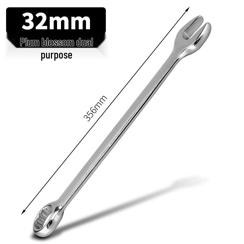 Metric Dual-Use Wrench: Box-End & Open-End Wrench for Auto Repair