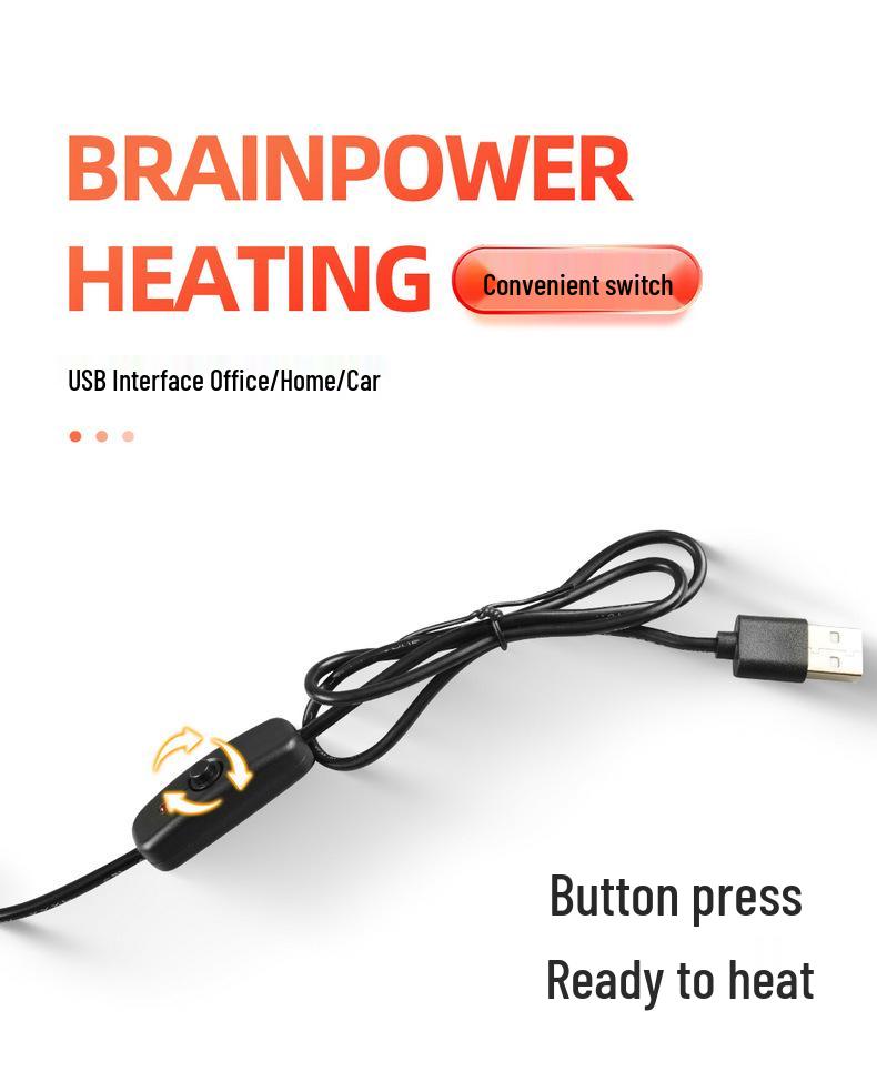 USB Heated Seat Cushion for Car, Home, or Office - Warm Electric Blanket