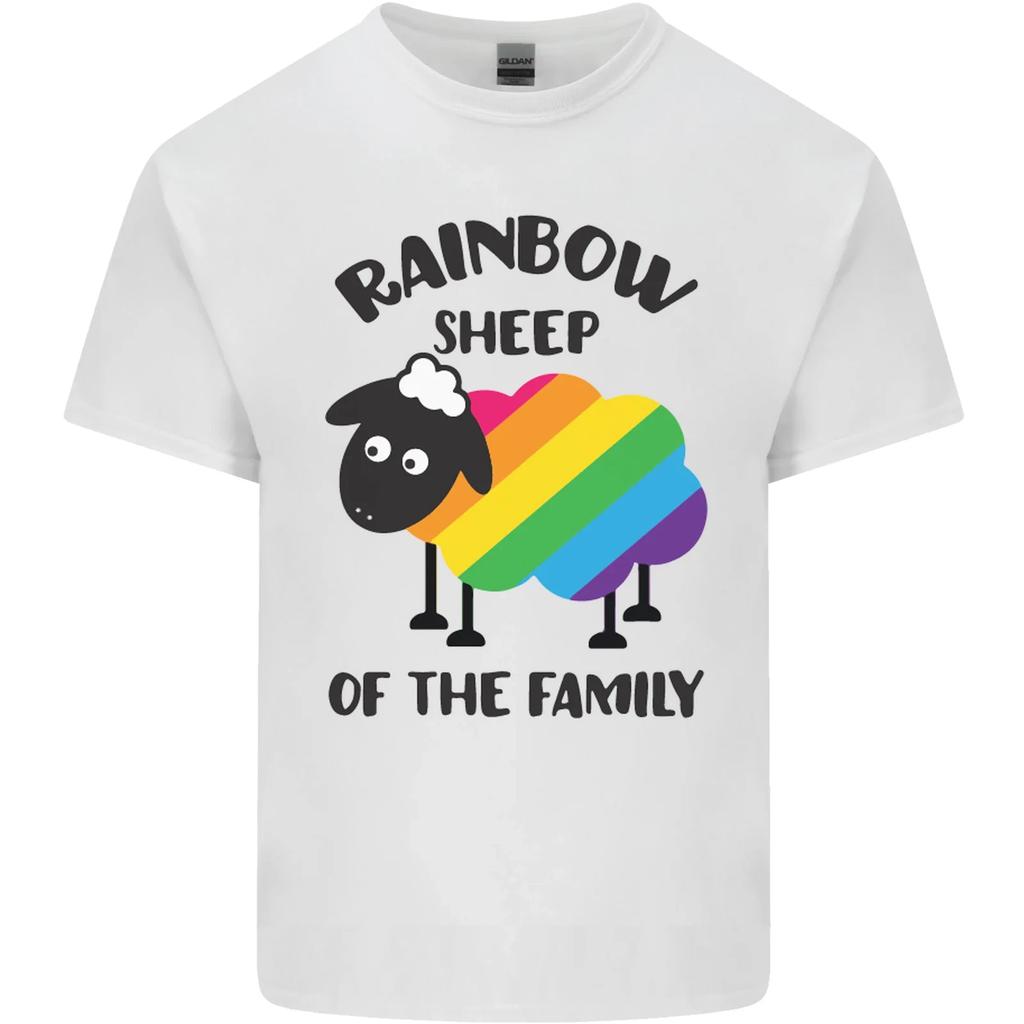 Rainbow Sheep Funny LGBT Gay Pride Day Kids T-Shirt Childrens