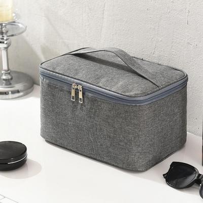 Travel Cosmetic Case Makeup Bag with Top Handle Large Capacity Waterproof Toiletry Organizer for Unisex Daily Use