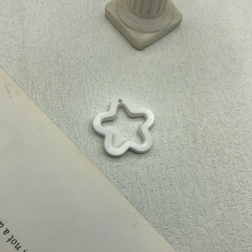 10/20Pcs 30mm Acrylic Transparent Star Pendant Loose Spacer Beads for DIY Jewelry Bracelet Earring Necklace Making Accessories