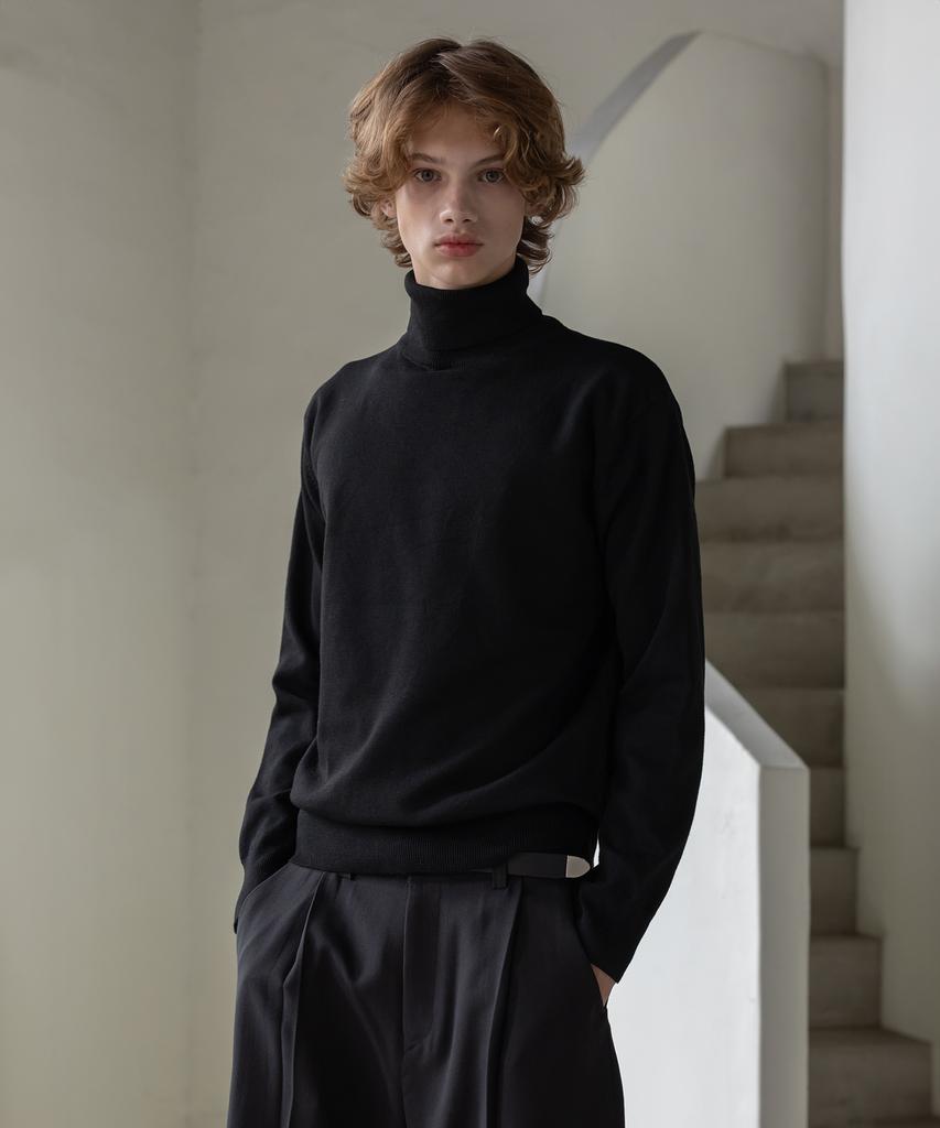 Dekkoloso Mode Herasi Turtleneck Knit [Black]