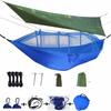 Mosquito-Proof   with Sunshade Canopy, Outdoor Camping Aerial Swing, Portable Hiking and Travel  for Insect-Free Relaxation
