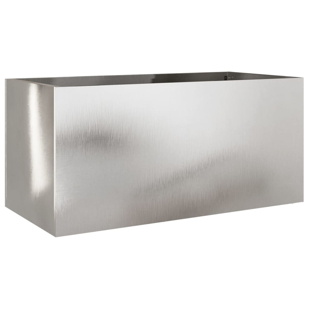 Plant Pot Silver 62x30x29 cm Stainless Steel