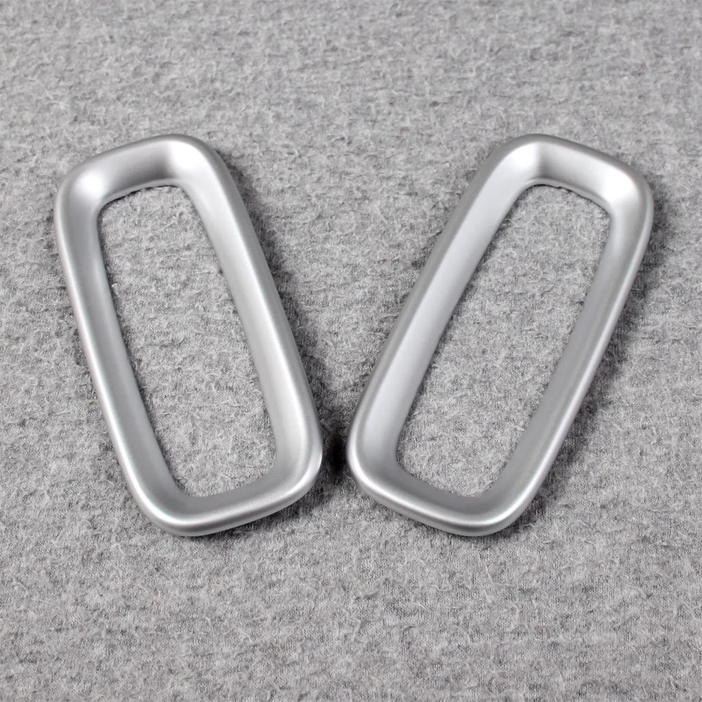 RUIQ Toyota Sienta Interior Front Air Conditioning Vent Ring Garnish Specially Designed for the Toyota Sienta (10 Series) Panel, (Satin Silver)