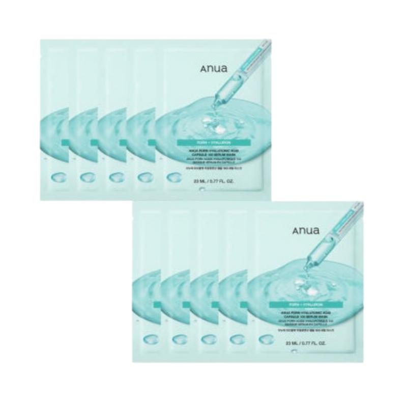 

Anua Капсула PDRN Гиалуроновая кислота 100 Сыворотка Тканевая маска 23 мл × 10 шт.