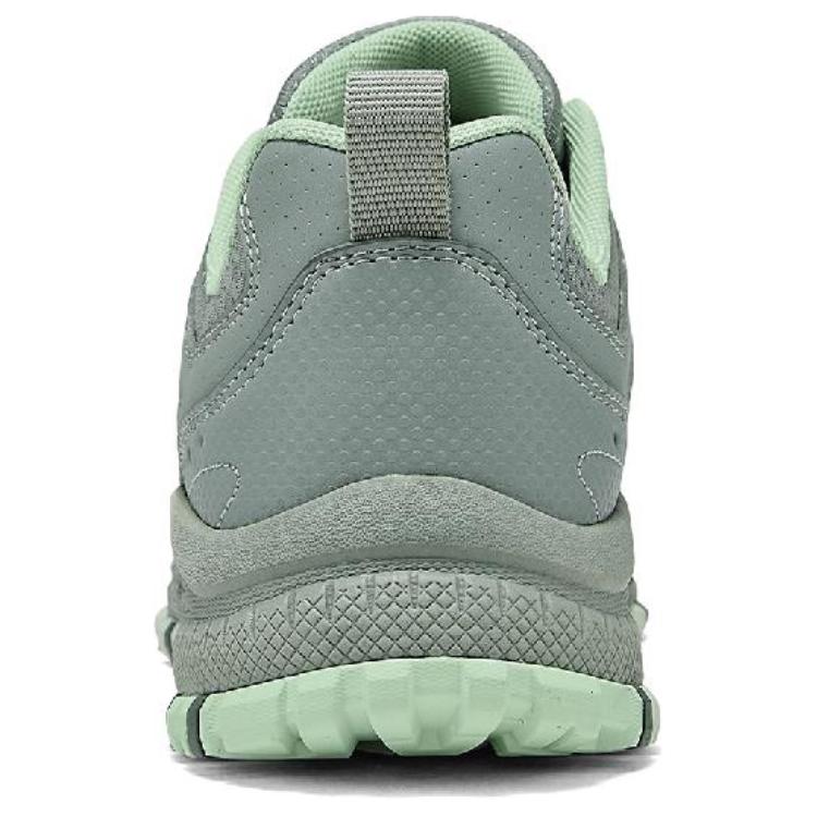 Skechers Outdoor Comfortable Versatile Breathable Support Balance Low-Top Hiking Shoes Women Hiking Shoes Gray Green 180022-OLV