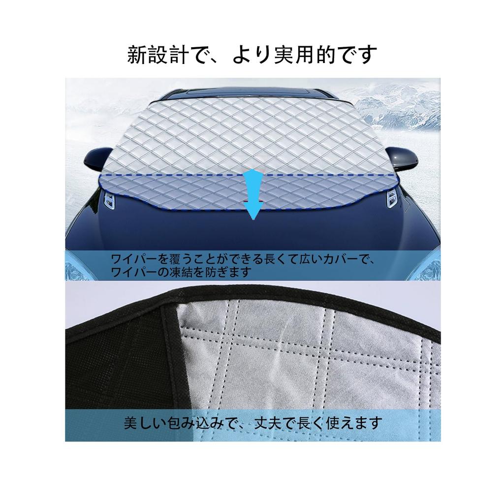 Car Windshield Cover for Daihatsu Move Canvas Move Snow Suitable for All Seasons Anti-Freeze LA850S/LA860S (R4.7~), LA150S/160S (H26.12~), Protection,