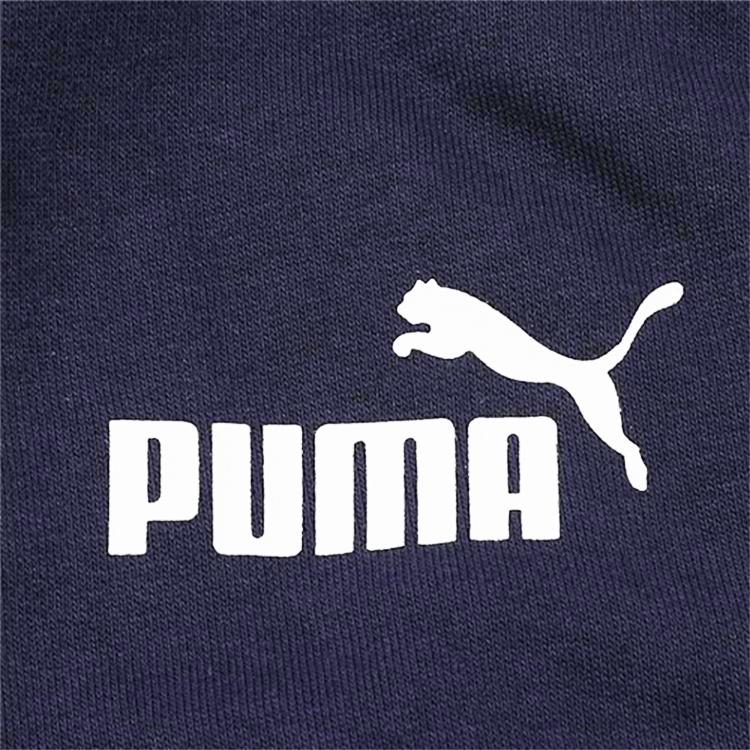 Puma Logo Casual Fitness Training Knit Cuffed Sports Long Pants Retro Sports Long Pants Men Bottoms Navy-Blue 853751-06