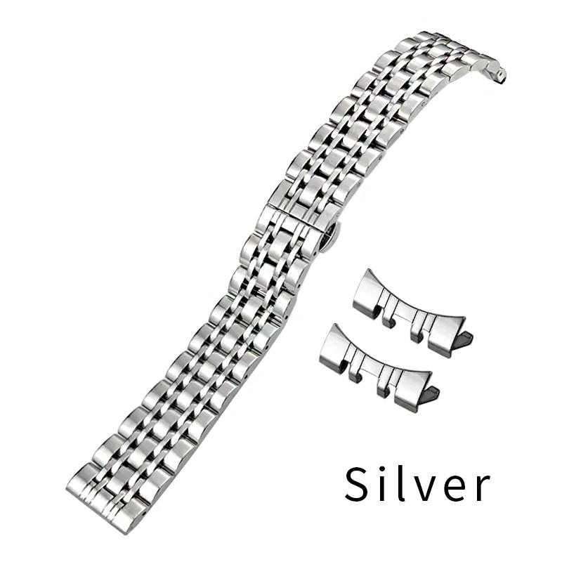 

Stainless Steel Seven Bead Watch Strap 10 12 13 14 15 16 17 18 19 20 21 22mm For Tissot CITIZEN AT9097-54E Watch Strap 23 24mm 24mm срібний