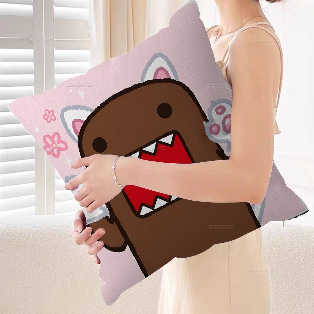 Cute Domo Kun Personalized Pillow Dust Cover Bedroom Kids Party Decoration Pillowcase Birthday Children Gift