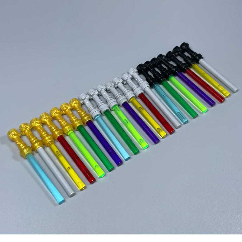 MOC Space Wars Light Saber Weapon Sword Lightsabered Parts Accessories Building Blocks Toys for Children Kids Gifts