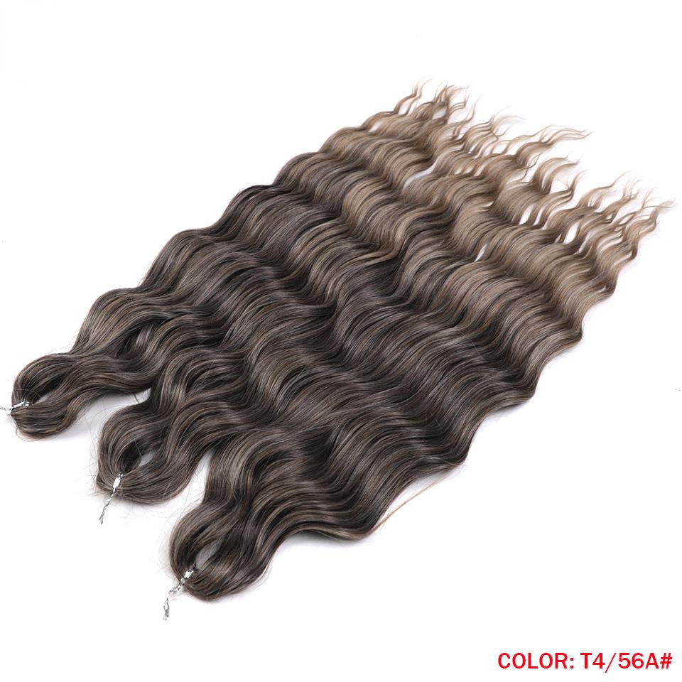 Rebecca Anna Curly Wig Loose Deep Water Wave Synthetic Crochet Braiding Hair Extensions  Soft for Ombre Hairpieces