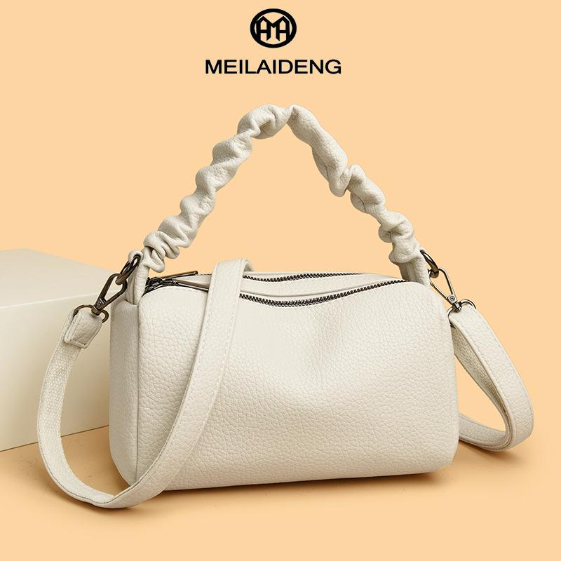 

Korean Women s Trendy Crossbody Pillow Bag - 2025 High-End Textured Shoulder Handbag 22x11x12 белый