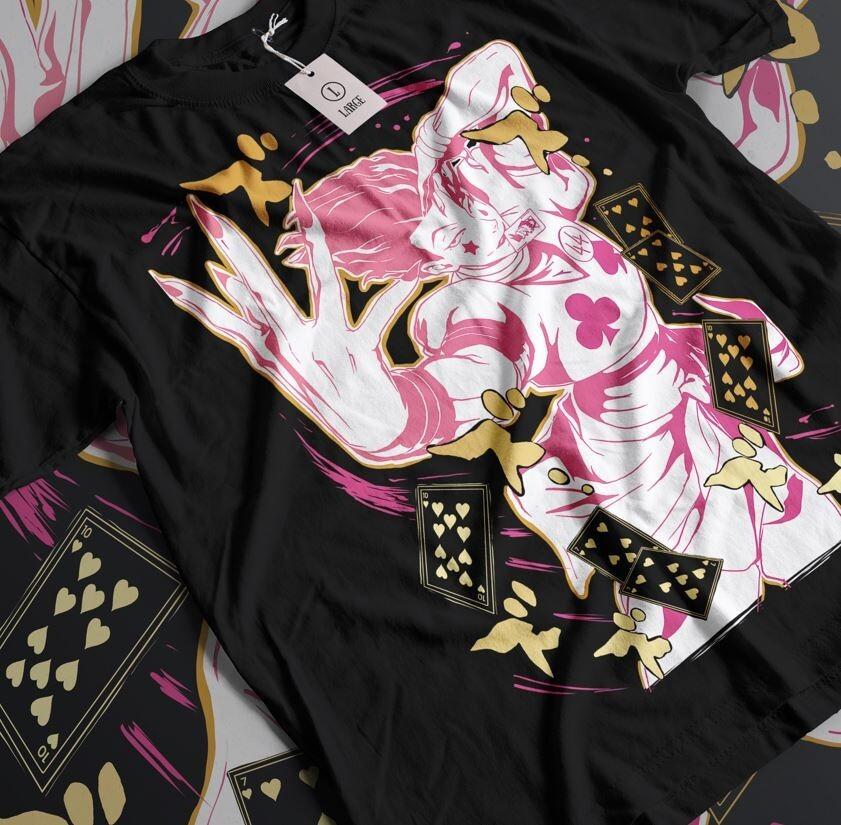 

Hisoka T-Shirt Hunter X Hunter Manga Strip HXH Anime Gift Unisex Shirt All Size M