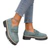 New Large-sized Loafers, Women's Shoes, Versatile and Casual, with Thick Heels and Soles