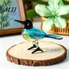 Crystal Glass Bird Collectibles Hand Blown Figurines, Colorful Mini Statues, Art Unique Crafts for Shelves Animal Ornaments Tea Table Bookshelf
