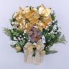 Christmas Glowing Golden Oil Lamp Wreath, Door Hanging Christmas Window Christmas Wreath Decorations