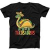Tacosaurus Dinossauro Taco Chapéu Mexicano Presente Engraçado Camiseta Preta 168