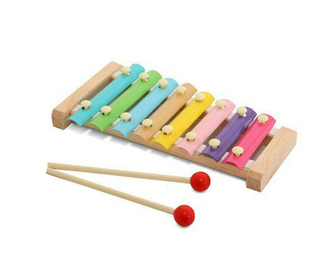 

Набор из 9 предметов для раннего развития: Пазлы-блоки, Лабиринт с бусинами, Деревянный ксилофон для младенцев и малышей
