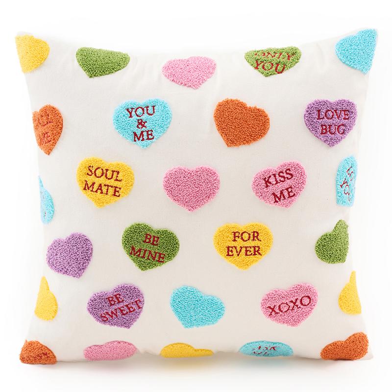 

Чехол для подушки «Любовь» Чехол для подушки в форме сердца Наволочка для подушки «День святого Валентина» Декоративные наволочки для пар с вышивкой в виде сердца