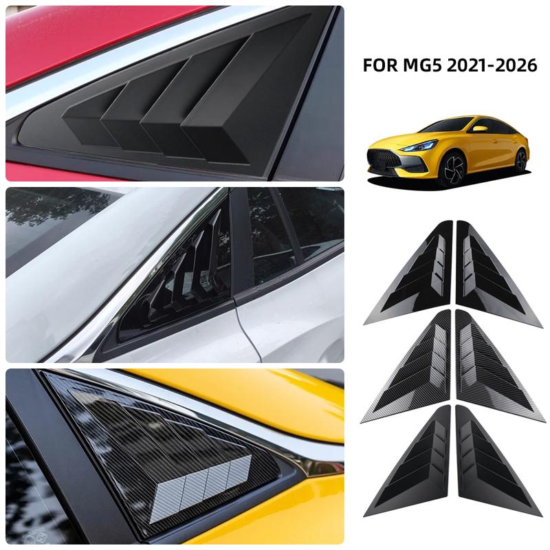 Car Rear Window Louver Spoiler Trim Decoration for MG5 2021-2024 2025 2026 Window Shutter Cover Sun Shade Protective Accessories