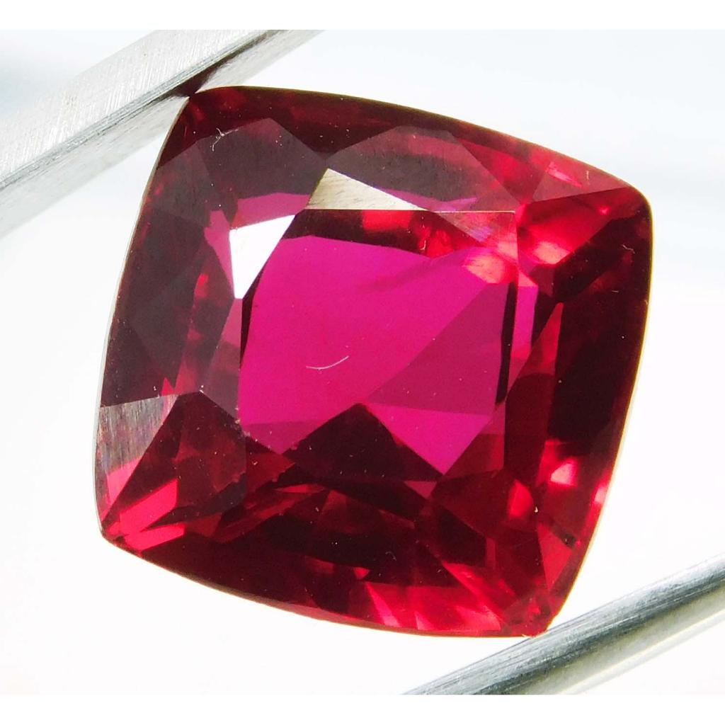Natural Red Ruby Loose Gemstone 10 ct Cushion Cut for Jewelry Making and Gem Collections