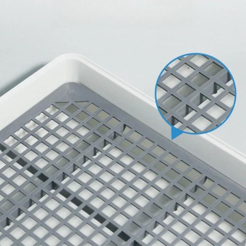 Kunststoff Haustier Hundetoilette Trainingsschale-Welpen Pipi Urinal Waschbecken Hunde Haustiere WC Reinigungs Töpfchen für Sauberes Toilettentraining