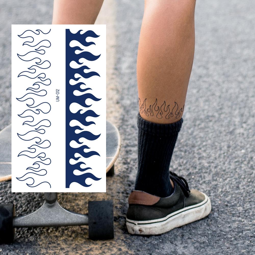 

1 лист полупостоянные реалистичные татуировки травяные татуировки для женщин мгновенные татуировки на спине долговечные