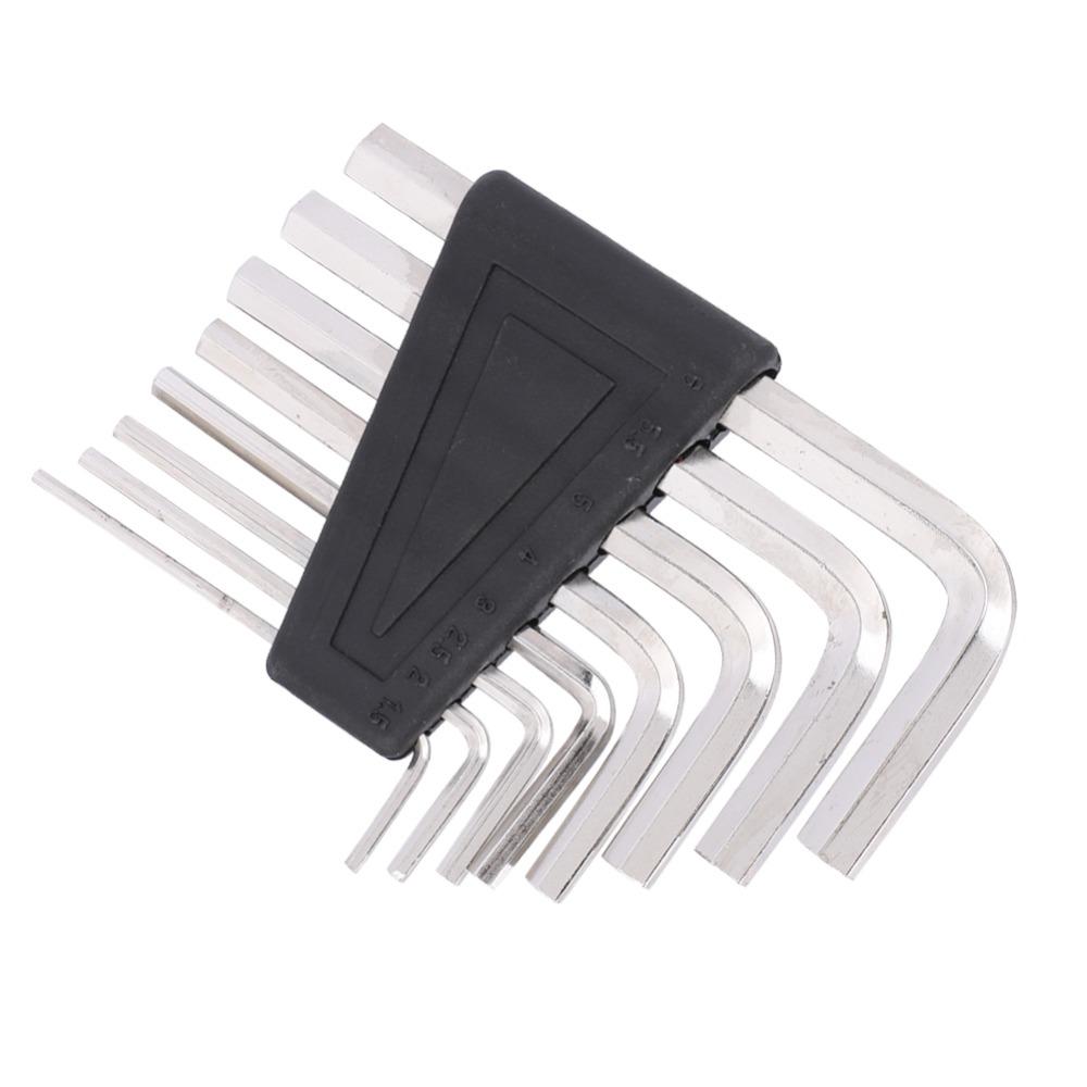 16PCS 1.5-6mm Hex Key Set Silver Hex Wrench Set Allen Key Wrench Set  For For instrument repair