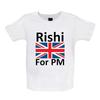 Rishi For Pm - Kids T-Shirt Tees Top - Prime Minister Sunak Tory Tories Love