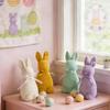Easter Rabbits Ornament Honeycomb Paper Bunny Desktop Decor  Easter Festival Party Garden Yard Decorations Happy Easter Gift
