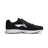 Li-Ning Mesh Soft Sole Fabric Synthetic Leather Non-Slip Wear-Resistant Low-Top Running Shoes Men sneaker Black White ARSU109-2