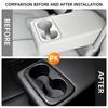 Car Back Water Cup Panel Cover Trim Decoration Sticker for Kia Sportage NQ5 2022 2023 2024 Imitation Carbon Fiber Accessories