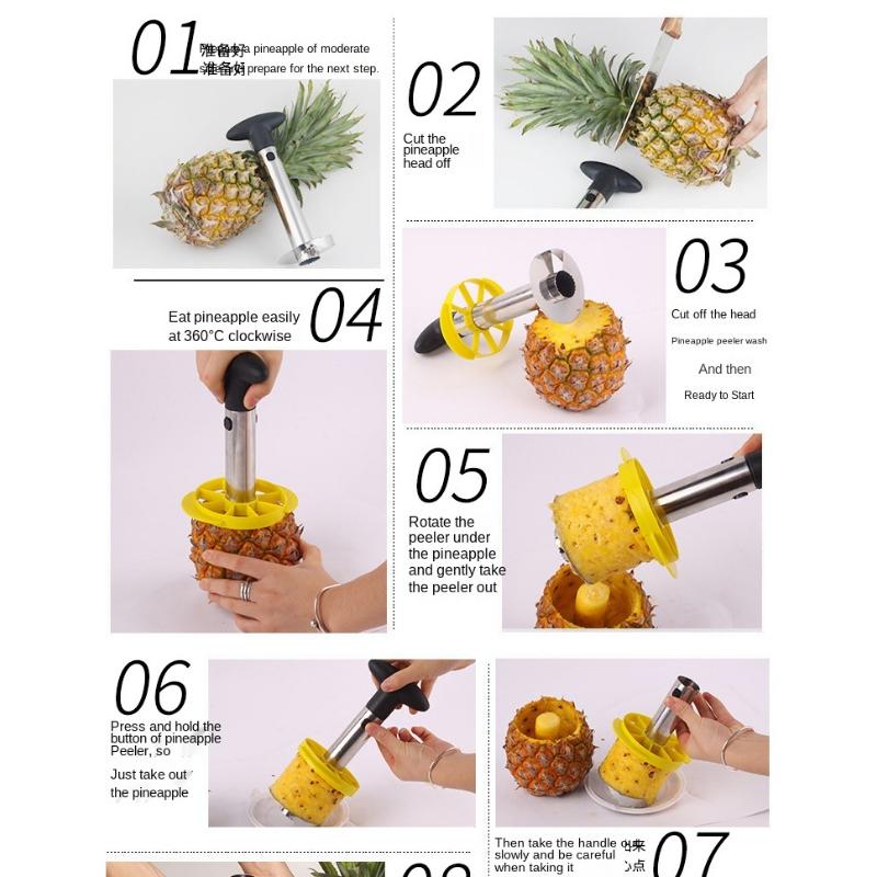Kráječ na ananas Škrabka Nůž Parer Nůž Nerez Kuchyňské Nářadí na ovoce Nářadí na vaření Kuchyňské doplňky Kuchyňské pomůcky