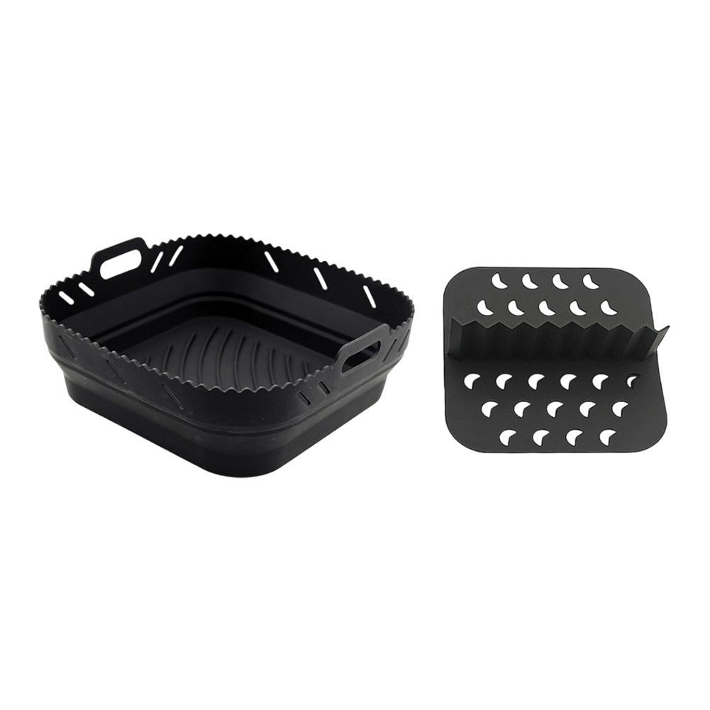 Divider Cooking Mat Foldable Baking Tray Silicone Air Fryer Mat