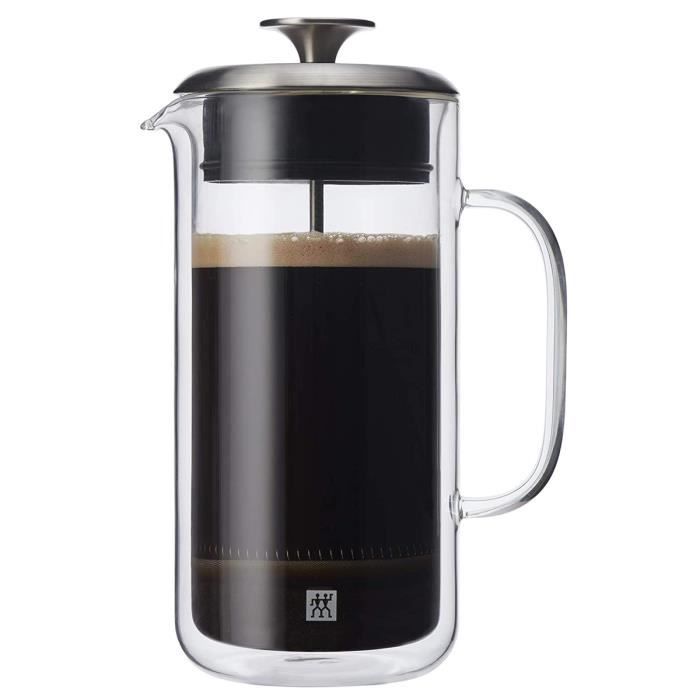 French Press Coffee Maker - ZWILLING - Sorrento - Borosilicate Glass - Stainless Steel - 750 Ml