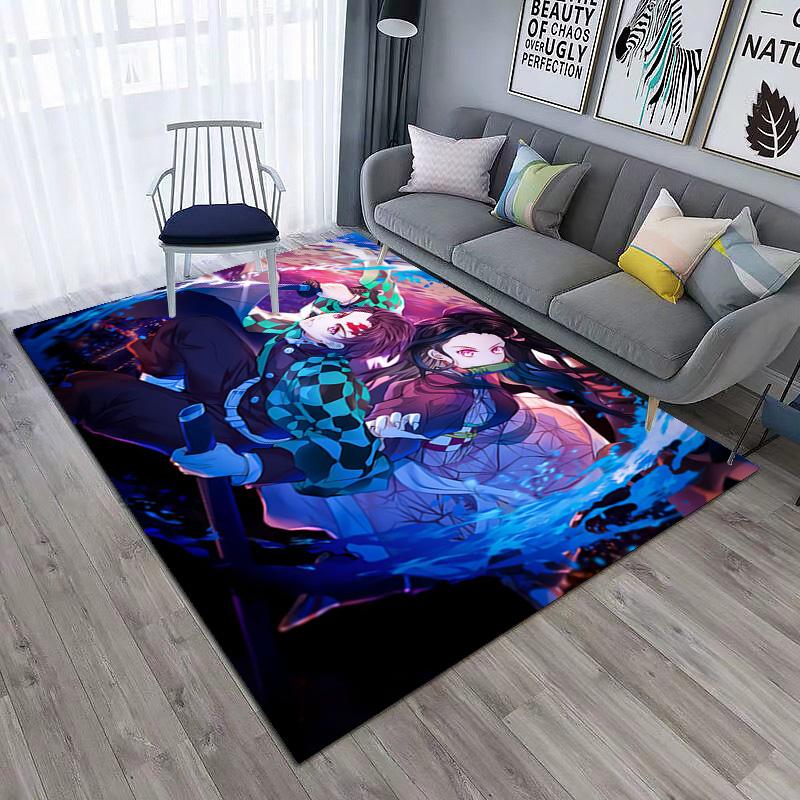 Japanese manga artist Koyoharu Gotouge's Demon Slayer carpet is suitable for living room and bedroom doormats office balcony decorative rugs H9